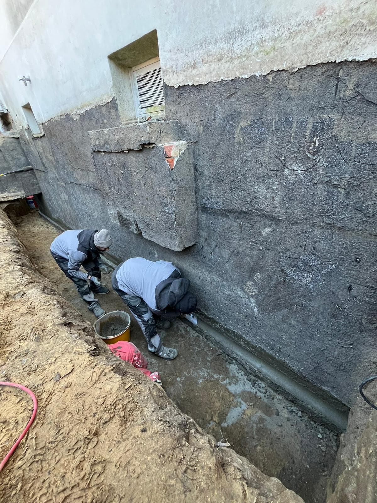 Kellerabdichtung - Projektbeginn